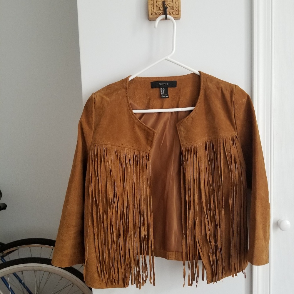Fringe suade jacket